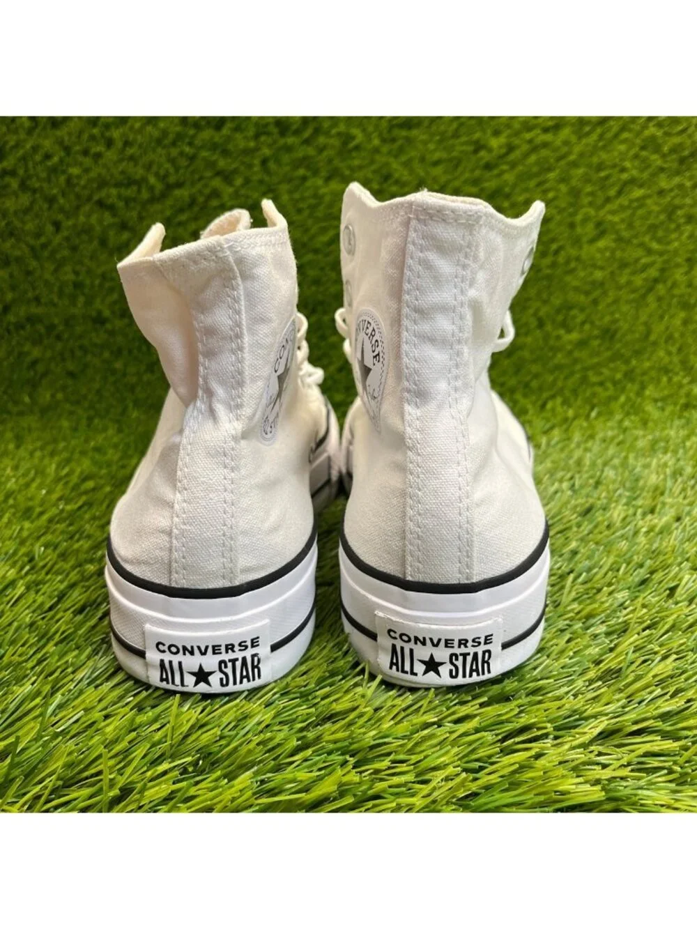 Converse CTAS Lift Platform Hi Womens Size 8 White Athletic Skate Shoes Sneakers